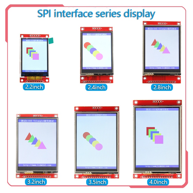 Spi Serial Port Seriesctouch โมดูลหน้าจอ LCD TFT 2.2 2.4 2.8 3.2 3.5 4.0 นิ้ว สําหรับบอร์ดพัฒนา Stm32