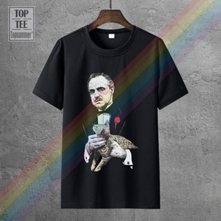 เสื้อสาวอวบ เจ้าพ่อดอน Vito Corleone มาร์ลอนแบรนโดที S M L Xl 2Xl 3Xl เสื้อยืดคอกลม