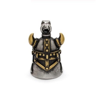 เครื่องประดับ สร้อยคอ จี้หมวกกันน็อค Viking Warrior Bell สไตล์เรโทร เหมาะกับของขวัญ แฟชั่นสําหรับผู้ชาย