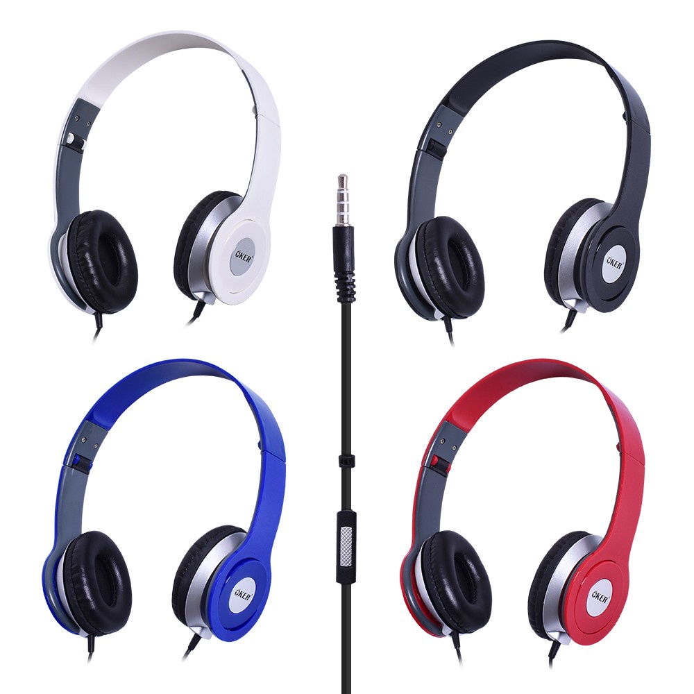 🆕มาใหม่ 🚀ส่งเร็ว🚀 OKER SM-350 STEREO HEADPHONE หูฟัง สมอลล์ทอล์ค แบบ1แจ็ค 3.5mm 3ขีด มีไมค์ในตัว คุยมือถือได้  Smalltalk
