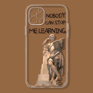 Nobody can stop me Learning~เคสไอโฟน iPhone 7 8 se2020 12 14 pro เคส 13 11 pro max 7 8plus case Xr Xs X max cover นิ่ม