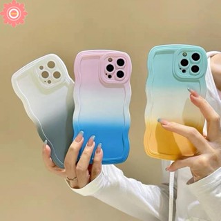 เคสโทรศัพท์มือถือ TPU นิ่ม ขอบหยัก ไล่โทนสี หลากสี สําหรับ Redmi 9T 9C NFC 10 9 10A 10 9A Redmi Note9 Note8 Note 10 Note 11 Note 10s Note 11s Note 10 Pro Max Plus