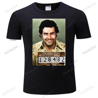 เสื้อผ้าผชLyzh เสื้อยืด ผ้าฝ้าย พิมพ์ลาย PABLO ESCOBAR หรูหรา สําหรับผู้ชายS-5XL