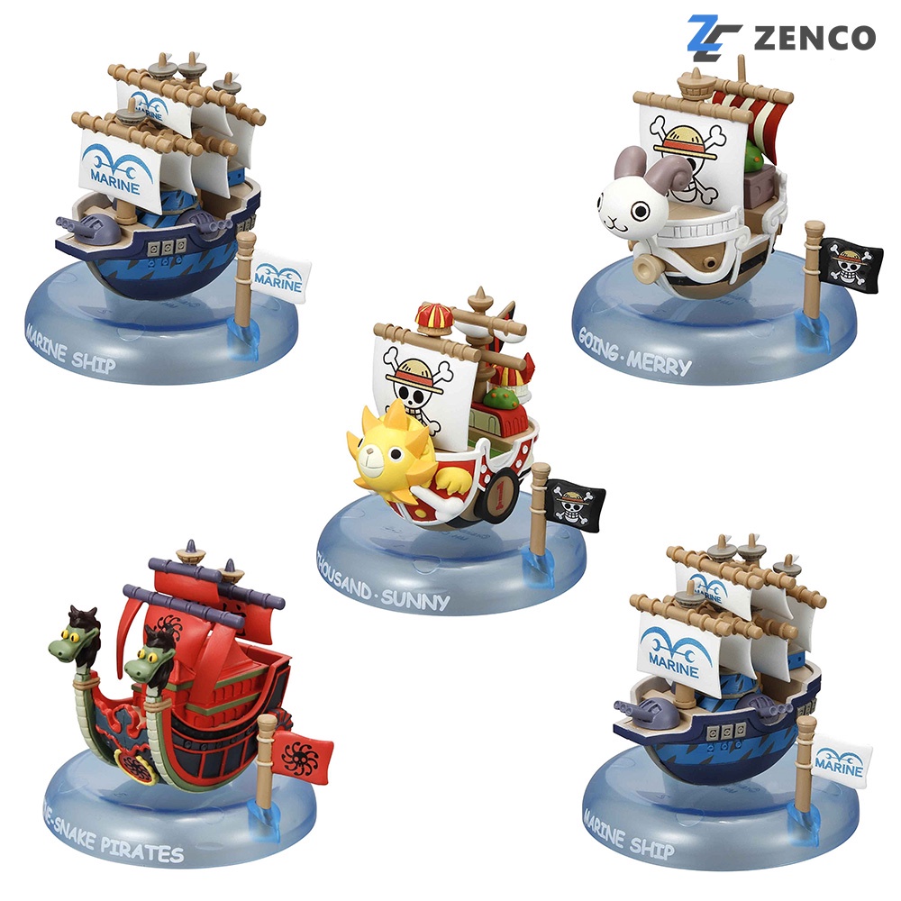 MegaHouse One Piece Yura Yura Pirate Ship Collection (Set of 6) 4535123824531