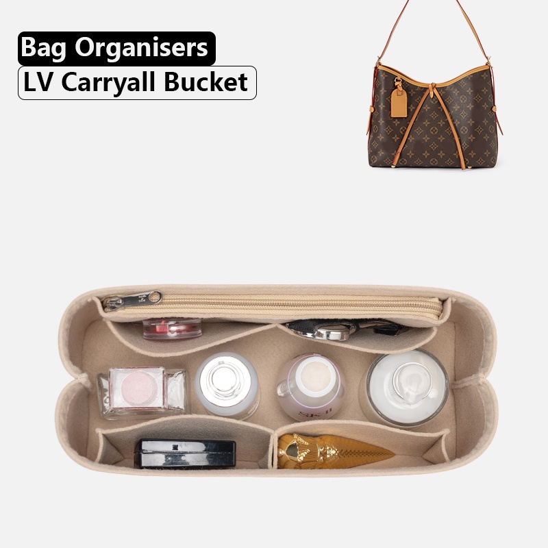 Felt Organizer ใส่กระเป๋าเหมาะสำหรับกระเป๋าถือ LV carryall รองรับและตกแต่ง