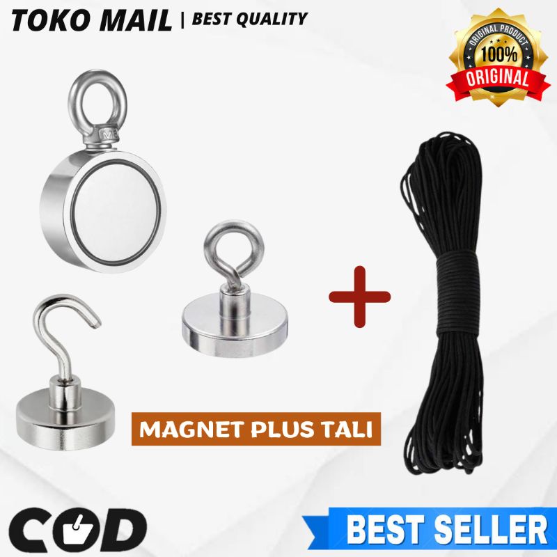 ‎Strong Neodymium Magnet Package 160 Kg Magnet Fishing Rod ใน Sea sungai Original