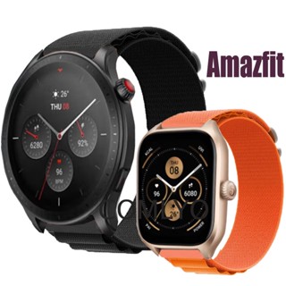 ใหม่ สายนาฬิกาข้อมือไนล่อน Alpine Loop 20 มม. 22 มม. สําหรับ Amazfit GTR 4 gts4 GTS2 Mini Bip U Pro