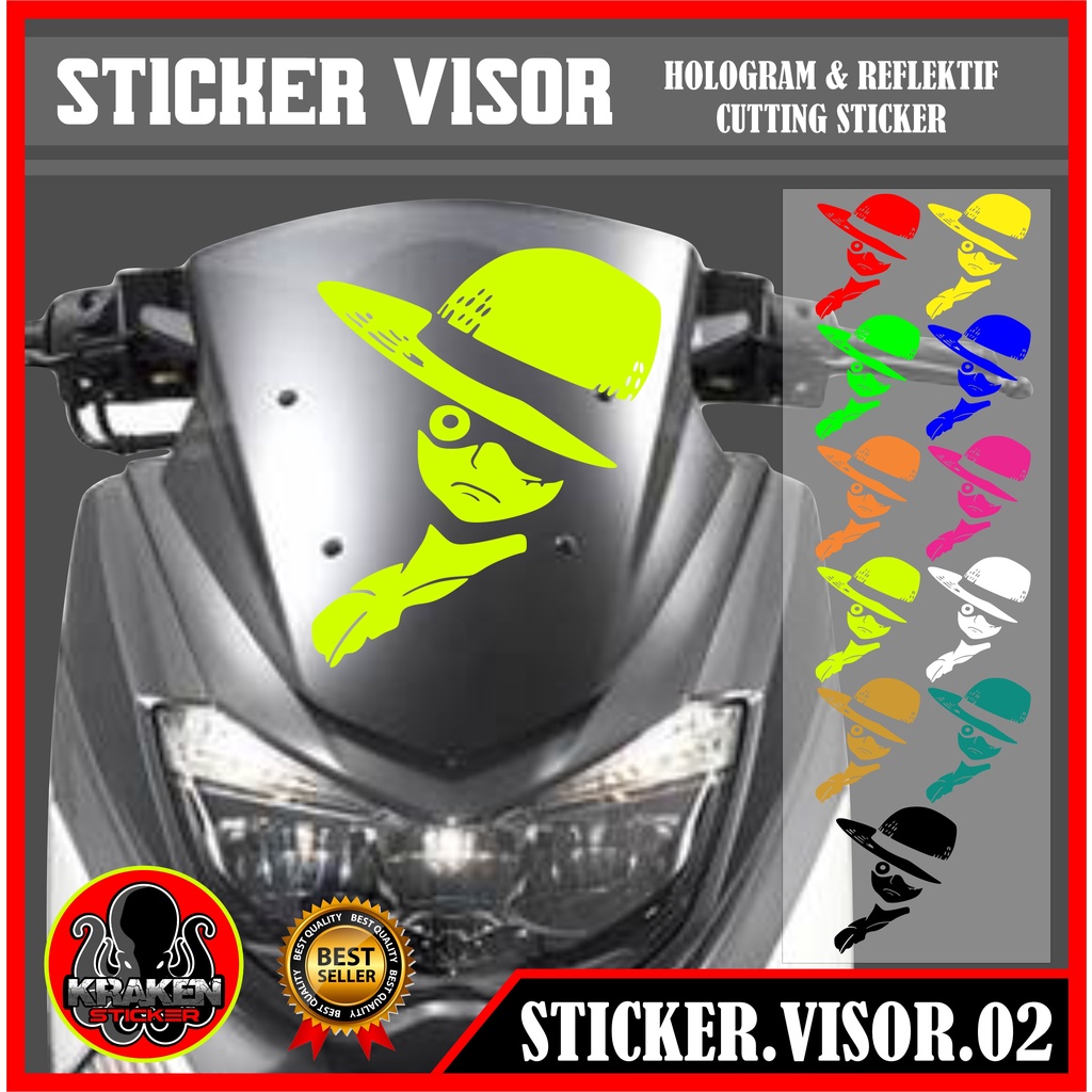 CUTTING STICKER REFLECTIVE RAISED STICKER VIRAL VISOR สติ๊กเกอร์ราคา 1 ชิ้น รหัส 02