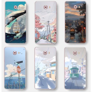 เคสโทรศัพท์มือถือ ซิลิโคนนิ่ม TPU สําหรับ Samsung Galaxy C5 C7 Pro C9 C9 Pro