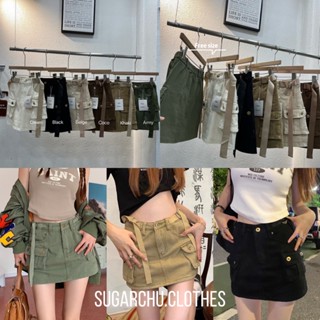 ❄️ cargo skirt กระโปรงยีนส์คาร์โก้ กระโปรงทรงเอ เนื้อผ้ายีนส์ยืด มีสายรัดแต่งเอว งานป้ายK❄️พร้อมส่ง❄️รหัส2855