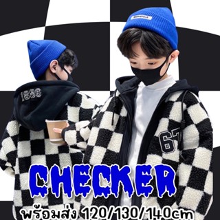 Checker lamp jacket hoodie #เสื้อกันหนาว ผ้านุ่มๆ #เสื้อกันหนาวเด็ก