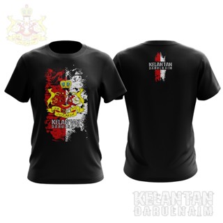 เสื้อยืดผ้าฝ้ายพิมพ์ลายแฟชั่น ไมโครไฟเบอร์ !! เสื้อยืด Baju Negeri Kelantan State