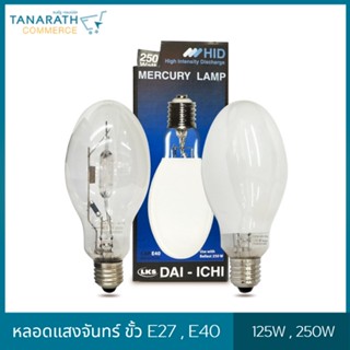 หลอดแสงจันทร์ ชนิดผ่านบัลลาสต์ ขั้ว E27 , E40 ขนาด 125W , 250W หลอด HID หลอดไฟโคมถนน