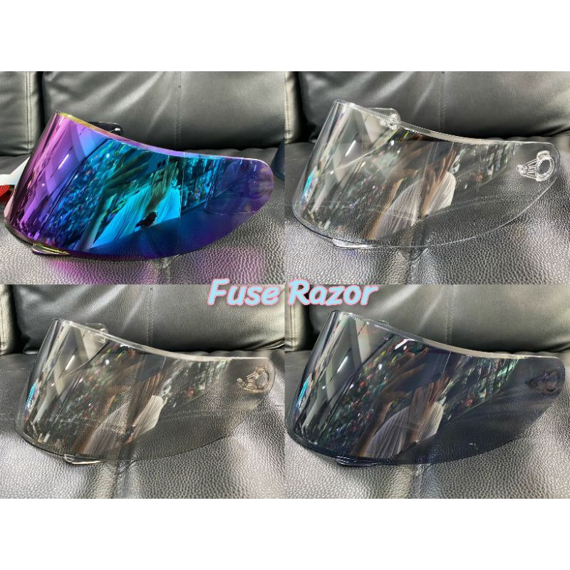 ชิลด์หน้าหมวกกันน็อค ยี่ห้อFUSE โมเดล RAZOR (เท่านั้น) มี 4 สี / ใส ชา ดำ ปรอทรุ้งเข้ม ✨