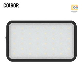 Colbor ไฟวิดีโอ LED PL5 2700K-6500K หรี่แสงได้ 6 ฉาก CRI 95+ แบตเตอรี่ในตัว พร้อมเมาท์ Cold Shoe ด้านหลัง สําหรับ Vlog Live