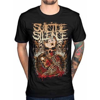 Sanc6 {พร้อมส่ง เสื้อยืดแขนสั้นลําลอง ผ้าฝ้าย 100% พิมพ์ลายอัลบั้มเพลง Suicide Silence Love Lost Deathcore Chris Garza พ