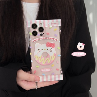 เคสโทรศัพท์มือถือ แบบนิ่ม ลายการ์ตูนแมว สีชมพู สําหรับ Apple Iphone 13promax 14pro 12 11 13