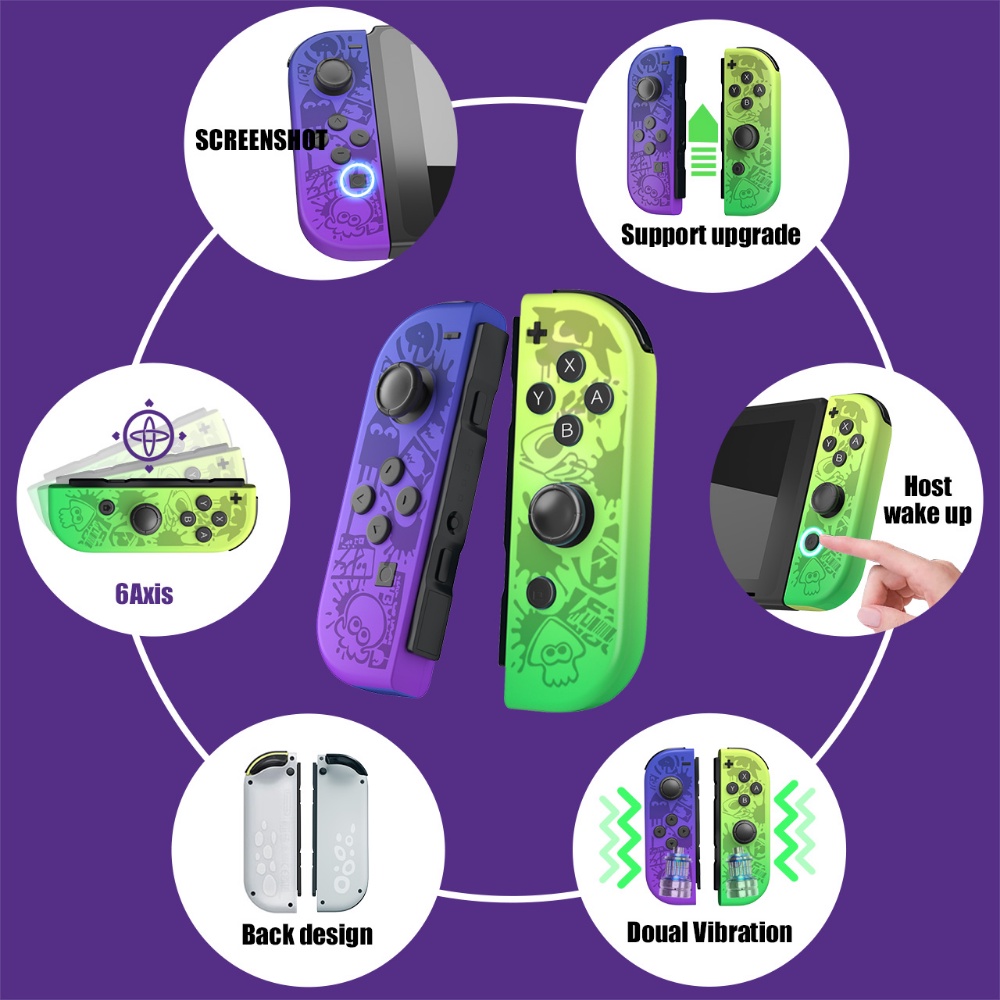 Joycon จอยเกม รองรับการสั่นสะเทือน ฟังก์ชั่นปลุก ควบคุมการเคลื่อนไหว สําหรับ Nintendo Switch NS
