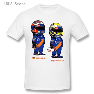 เสื้อยืดผู้หญิง Lando Norris ve süt klasik tişörtleri DMN เสื้อยืด Tees Tops