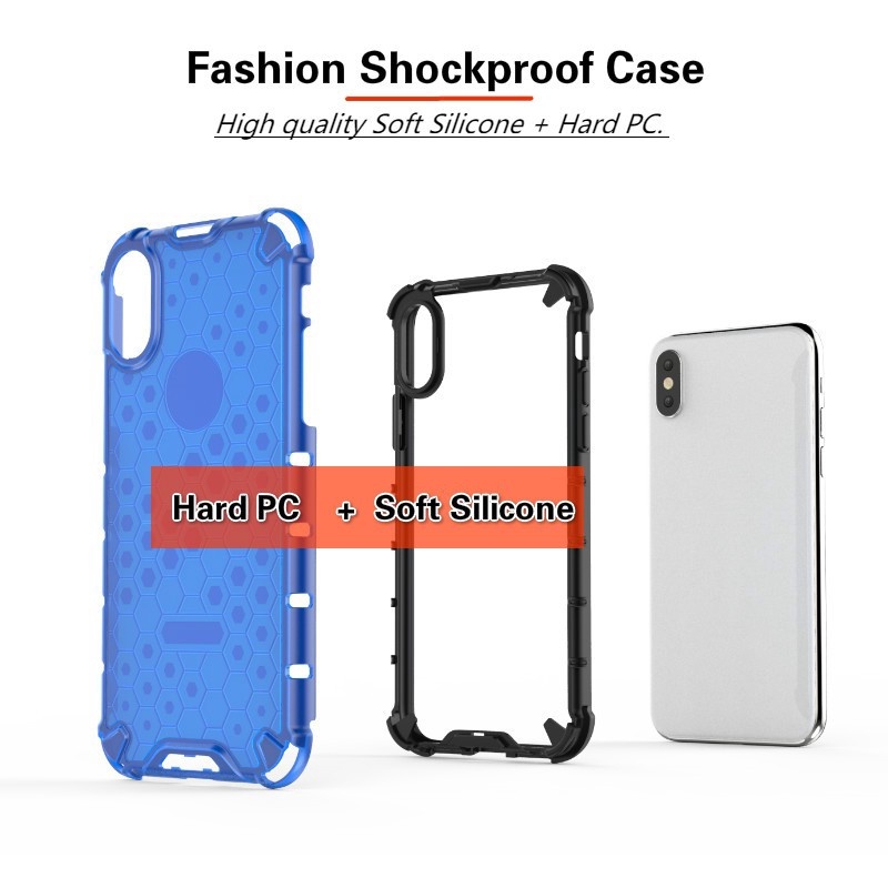 เคสรังผึ้งสําหรับ iPhone 16 Pro Max 15 14 13 12 11 Pro Max 16 15 14 Plus 13 12 Mini กันกระแทกฮาร์ดปกหลัง - รูปที่ 6