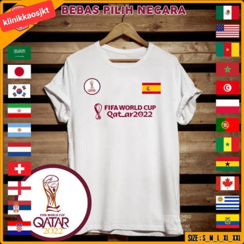 QATAR WORLD CUP SOUVENIR T-SHIRT - QATAR SOUVENIR TSHIRT CAN REQUEST THE COUNTRY