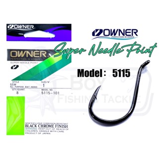 Owner HOOK 5115 SUPER NEEDLE POINT FISHING HOOK MATA KAIL