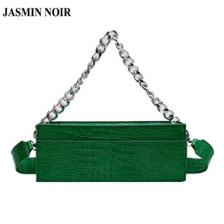 Jasmin NOIR กระเป๋าสะพายข้าง ลายหนังจระเข้ พร้อมสายสะพาย สําหรับผู้หญิง