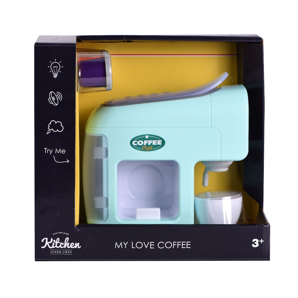 Wel-B x Infunbebe My Love Coffee (ชุดเครื่องชงกาแฟจำลอง) - ของเล่นเด็ก เครื่องชงกาแฟ ของเล่นจำลอง มีเสียง