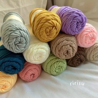 |พร้อมส่งทุกวัน| ไหมพรม 8 ply 100g• คอตตอนนม• milk cotton yarn • ไหมพรมเส้นใหญ่หนานุ่ม 🧶