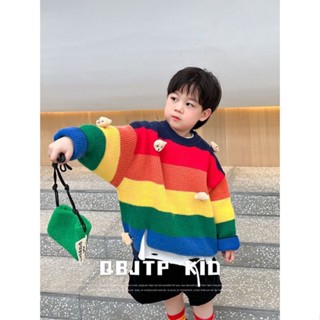 เสื้อกันหนาว แบบสวมหัว แฟชั่นฤดูใบไม้ร่วง และฤดูหนาว สําหรับเด็กผู้ชาย และเด็กผู้หญิง