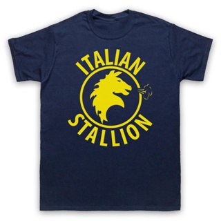 เสื้อยืดแขนสั้นลําลอง ผ้าฝ้าย 100% พิมพ์ลาย Italian Stallion Rocky Balboa Stallone พลัสไซซ์ ไซซ์ XS-6XL