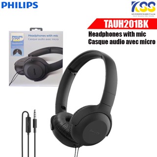 หูฟังแบบครอบหู เสียงดี น้ำหนักเบา Philips Audio Upbeat Tauh201 Wired On Ear Headphones