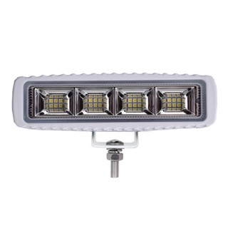 2x Led Boat Lights Bar Waterproof with White Housing, 36W Navigation Marine Deck Dock Lamps Flood Beam Ponton Fishing Tr