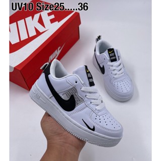 Nike air force 1 kids รองเท้าผ้าใบผูกเชือกสำหรับเด็ก