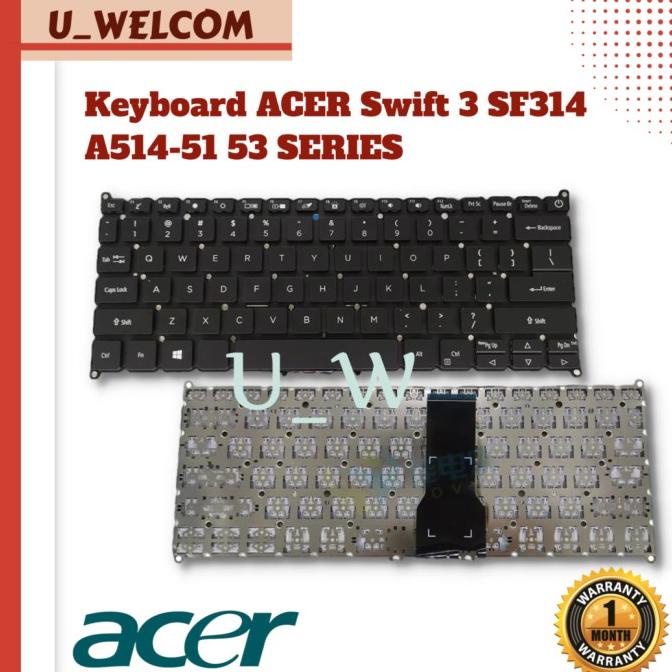 คีย์บอร์ด สําหรับ Acer Aspire 3 A314-22 A314-52 A514-22 A514-52 SF314-41