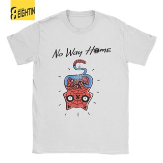 เสื้อเบลาส์ ดิสนีย์ Let_s Go Spider-Cat No Way Home ผู้ชายเสื้อยืดสไปเดอร์แมนวินเทจ Unisex Tees แขนสั้น O คอเสื้อยืด K