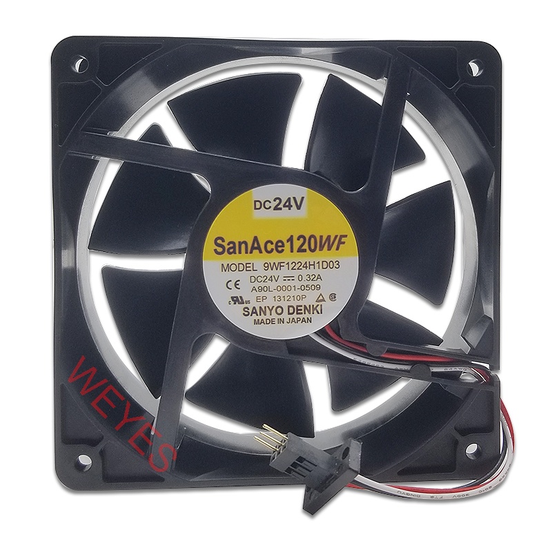 0.32A 9WF1224H1D03 Sanyo DC24V Fanuc กันน้ําโปรเซสเซอร์ Cooler ฮีทซิงค์พัดลมสําหรับคอมพิวเตอร์ ta3
