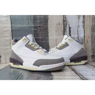 Jordan 3 รองเท้ากีฬา รองเท้าบาสเก็ตบอล หนัง ระบายอากาศ คุณภาพสูง สไตล์เรโทร สําหรับผู้ชาย aj3 GKG7