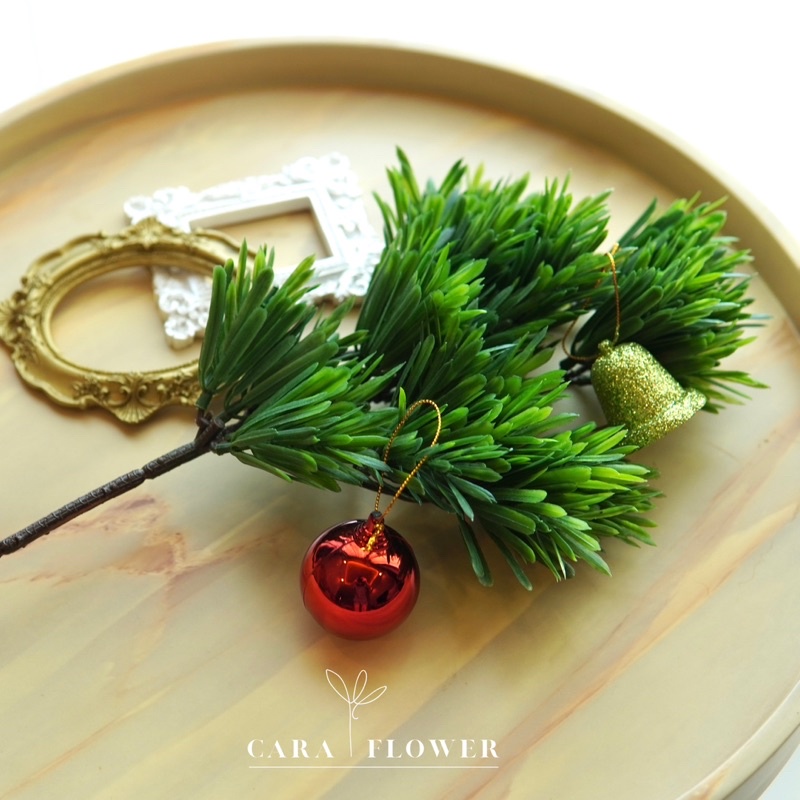 Pine Tree#2 | กิ่งต้นสน สนใบพาย กิ่งไม้ปลอม กิ่งต้นคริสมาส ดอกไม้ปลอม ตกแต่งบ้าน ตกแต่งคริสมาส (P04) [พร้อมส่ง]