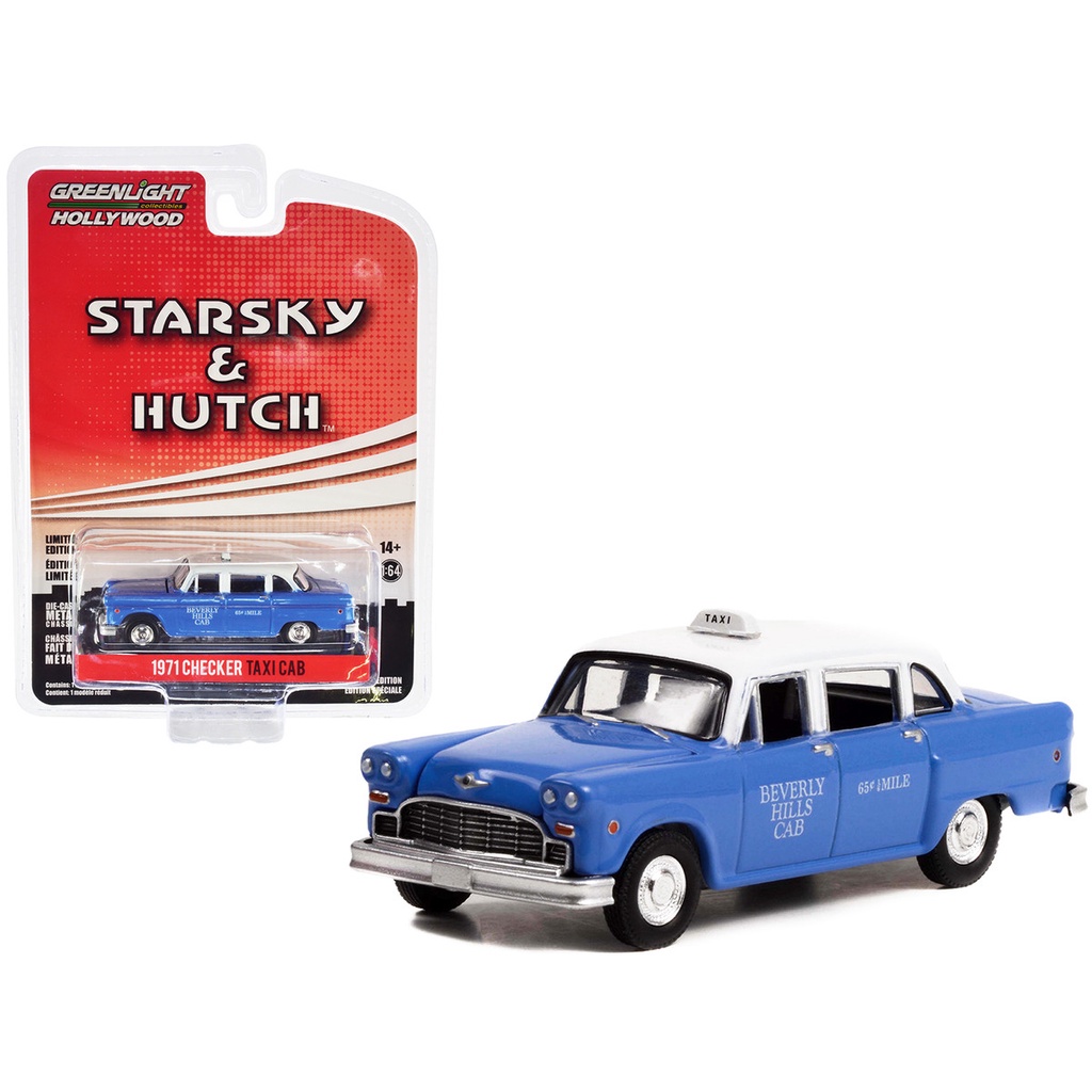Greenlight 1/64 Hollywood Special Edition Starsky & Hutch 1971 Checker Taxi Cab 44955-C