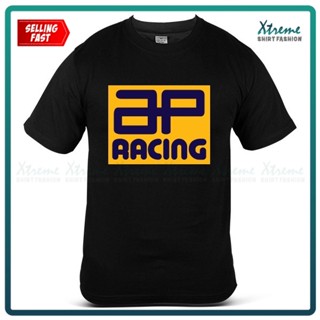 เสื้อยืดผ้าฝ้ายพิมพ์ลายแฟชั่น เสื้อยืด พิมพ์ลายรถจักรยานยนต์ AP Racing MotoGP Team Motor Perforce คลัตช์เบรกคาลิปเปอร์ ค