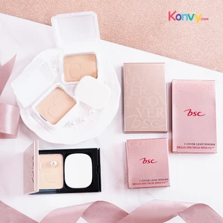 BSC Extra cover* แพคเกจใหม่ใส่ตลับเดิมไม่ได้ / C-Cover Comfort Powder SPF25 PA++ 10g แป้งBSCเอ๊กตร้า ซี-คัพเวอร์ (รีฟิล)