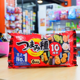 TSUMAMI DANE สึมามิ เดน ขนมอบกรอบปรุงรสเซมเบ้ รวม 10 แบบ 120 g KAMEDA BRAND (คาเมดะ)