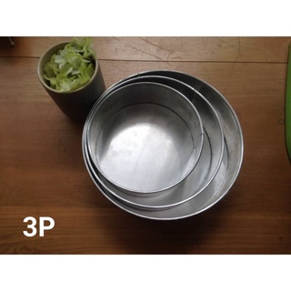 พิมพ์เค้ก กลม ถอดก้น 3 P แบบมีรอยต่อ (8.5*2.5") my kitchen