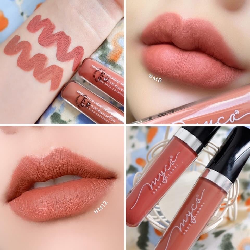 ลิปกลอส ไมก้า แพคคู่ SET GLOSS MYCAแพคคู่ เนื้อแมท์ ไม่ติดแมท์ เนื้อบางเบา