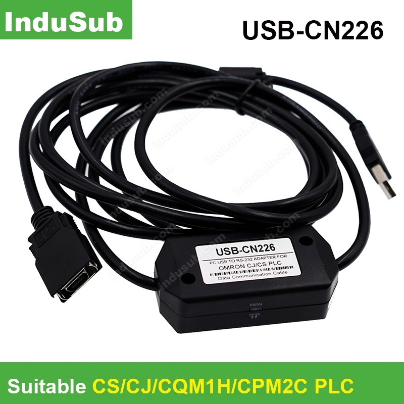 InduSub สาย USB-CN226 PLC สําหรับ OMR CS/CJ/CQM1H/CPM2C PLC,USB CN226, USB/CN226, รองรับ Win7/ Win8/