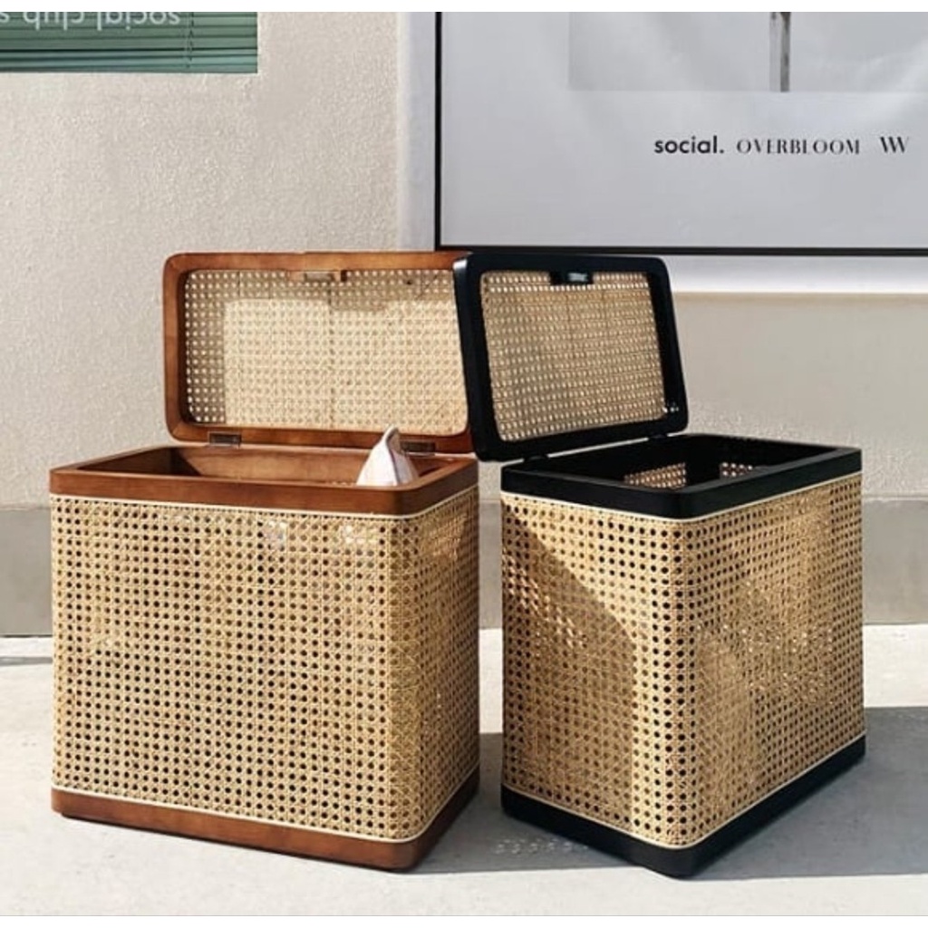 Ratten Storage Stool สตูลเก็บของทำจากไม้เนื้อแข็ง