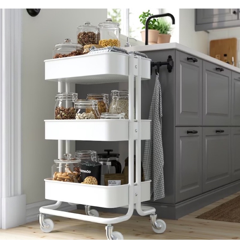 IKEA Raskog ชั้นวางของ 3 ชั้นสุดฮิต แข็งแรง ทนทาน อเนกประสงค์