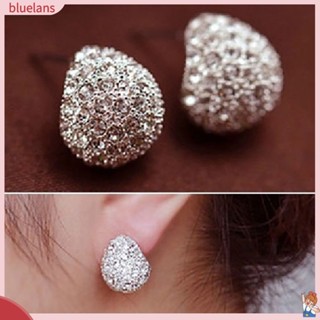 ต่างหูสตรีเม็ดเดี่ยว Rhinestone Shining Stud Earringsต่างหู