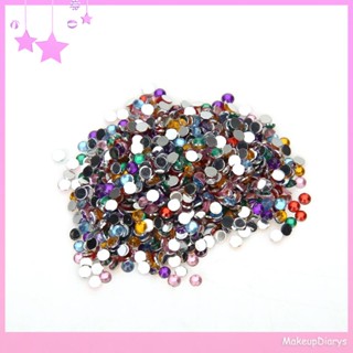 อุปกรณ์ตกแต่งเล็บอะคริลิคคริสตัล Rhinestones DIY สำหรับตกแต่งเล็บ